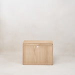 Sofita Wood Nightstand - White Oak-End Tables-House of Leon