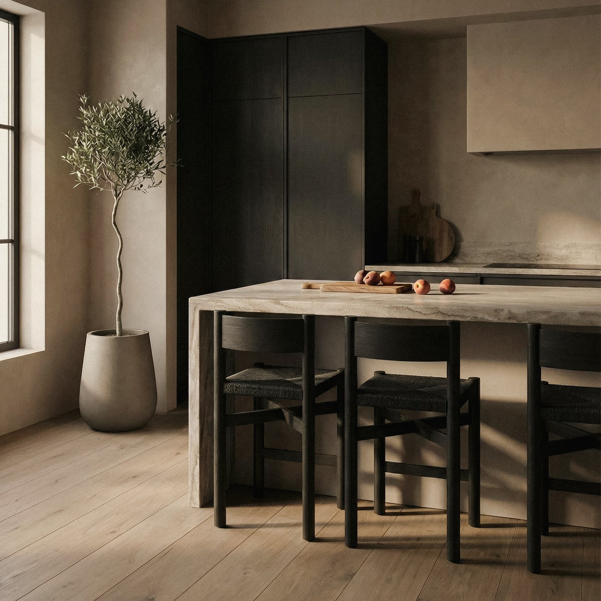 Nonna Counter Stool - Black-Counter Stools-House of Leon