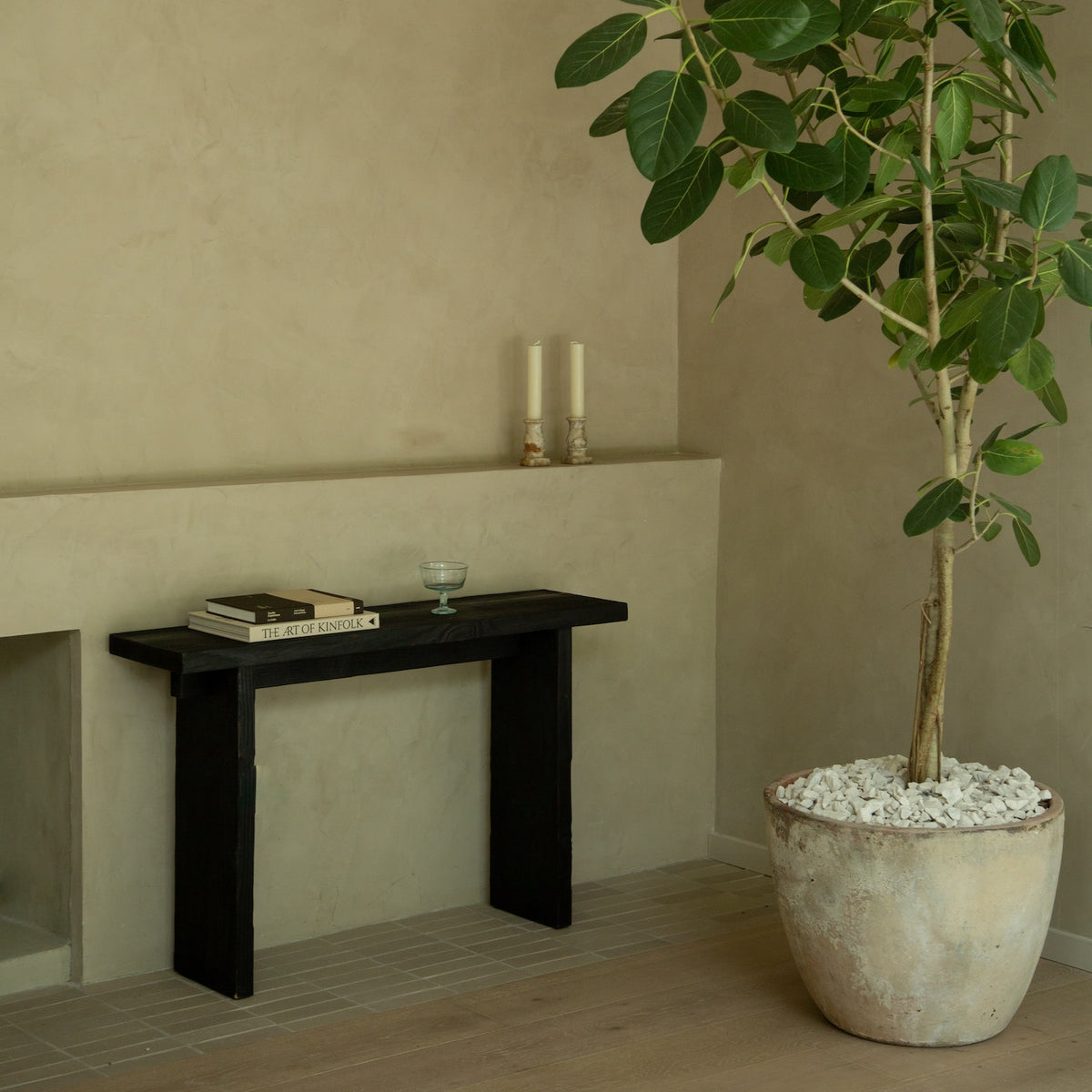 Shou Sugi Ban Entry Console-Entry Console-House of Leon