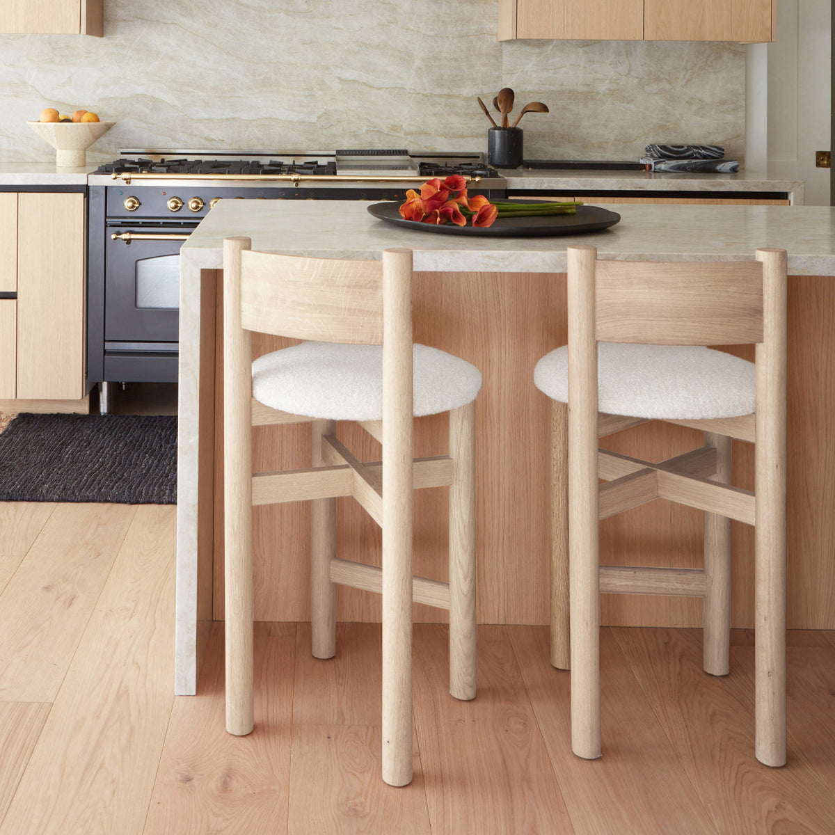 Teddy Counter Stool - Natural-Counter Stools-House of Leon