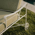 Provence Outdoor Chaise Lounge - White Frame-House of Leon