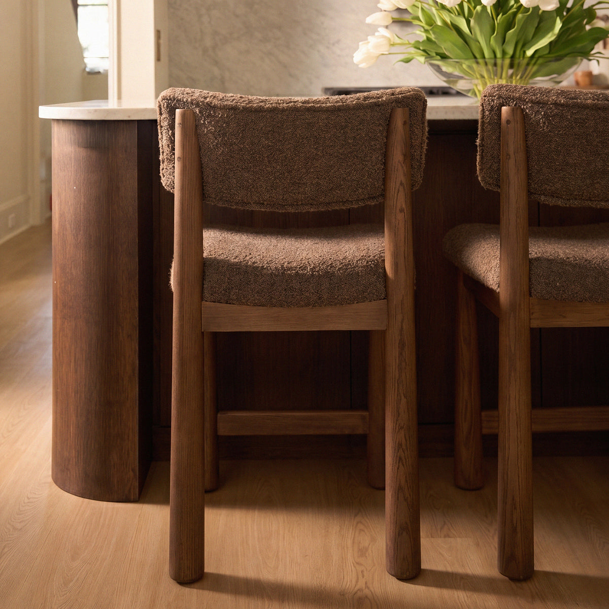 Charlie Counter Stool - Mocha-Kitchen & Dining Room Chairs-House of Leon