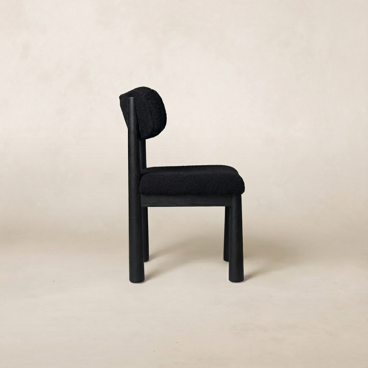 Charlie Dining Chair - Black-Kitchen & Dining Room Chairs-House of Leon