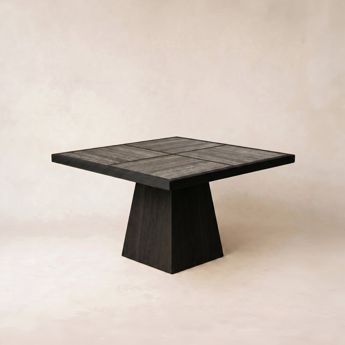 Eik Dining Table - Square - Black-42"-House of Leon