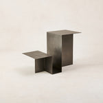 Valley Side Table - Stainless Steel-End Tables-House of Leon