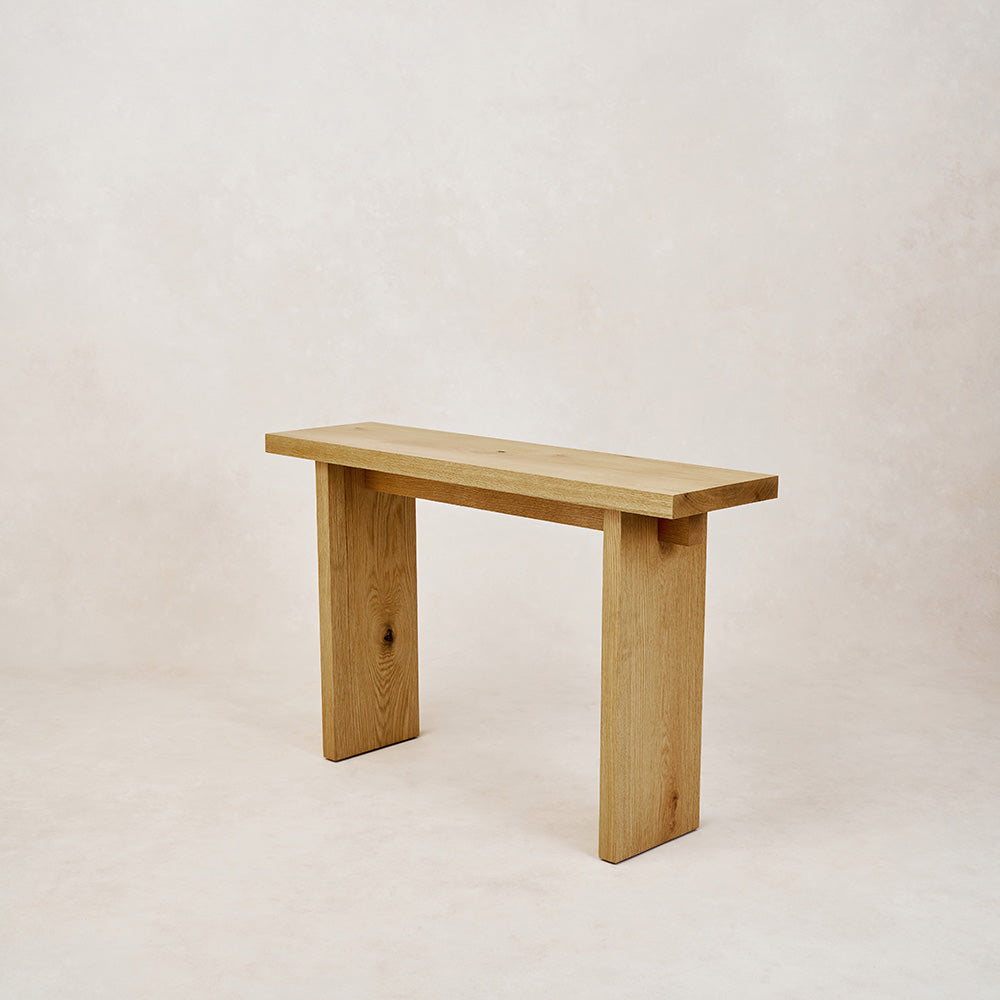 Kyoto Entry Console - White Oak-Accent Tables-House of Leon