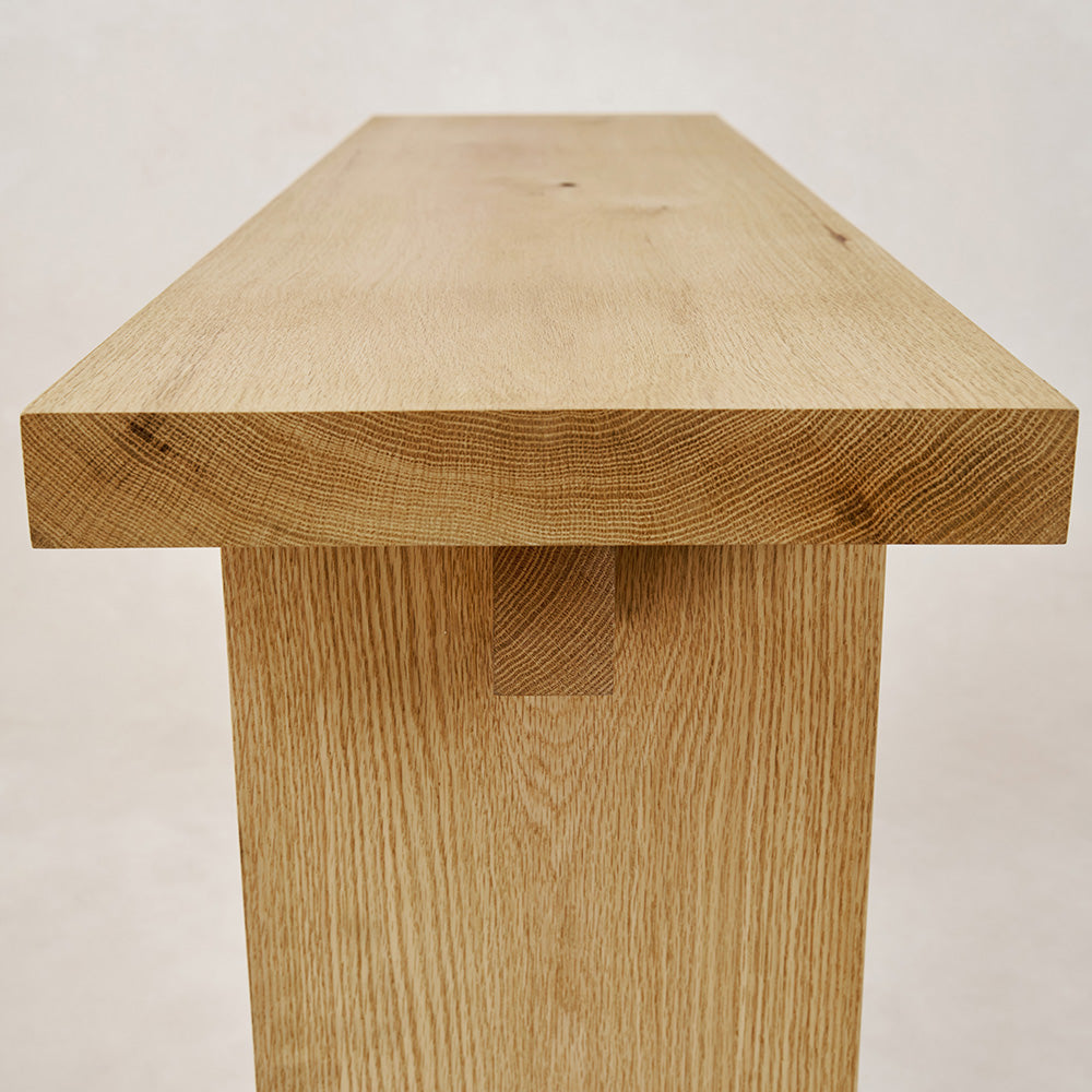 Kyoto Entry Console - White Oak-Accent Tables-House of Leon
