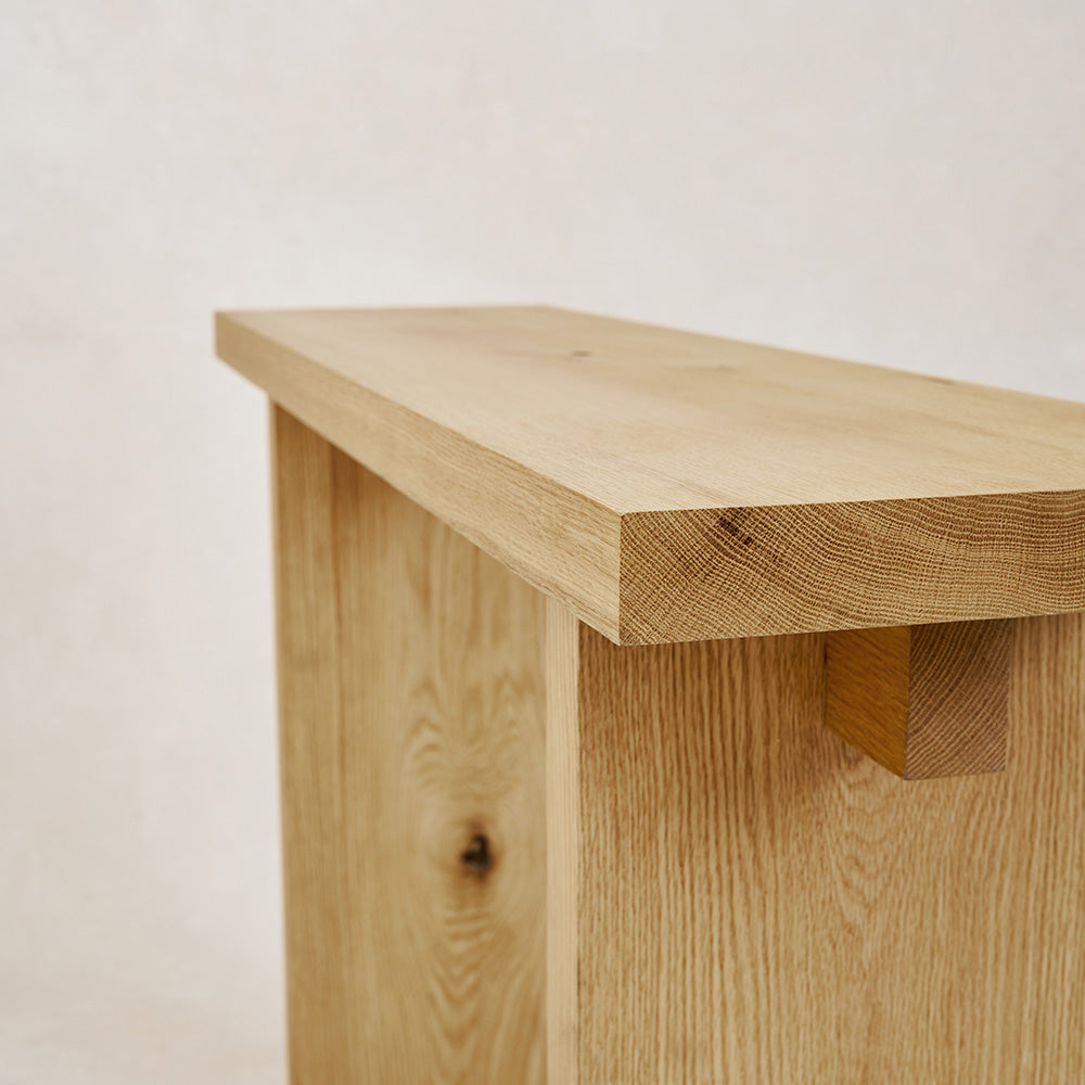 Kyoto Entry Console - White Oak-Accent Tables-House of Leon