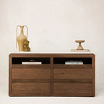 Sofita Marble Dresser - Mocha-Dresser-House of Leon