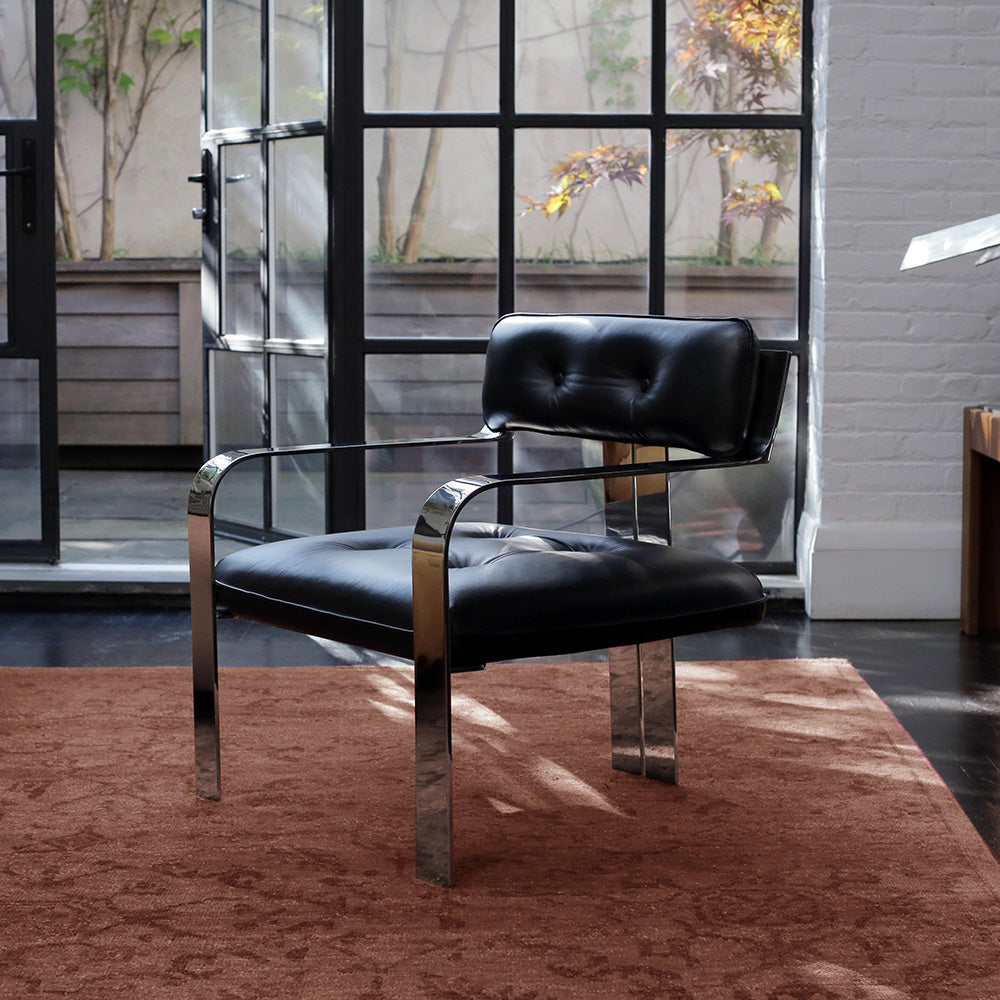 Chair #1 - Black Leather-Arm Chairs, Recliners & Sleeper Chairs-House of Leon