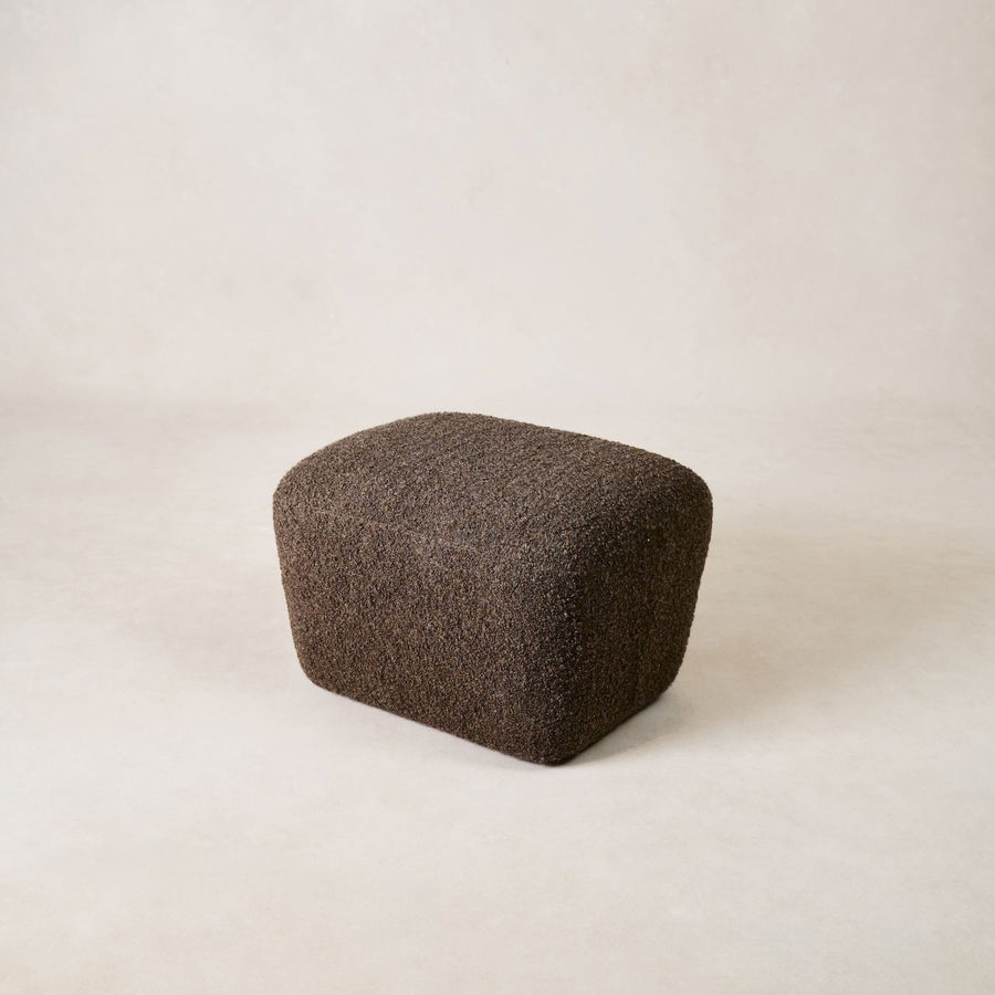 Papa Teddy Ottoman - Mocha Boucle