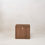 Sofita Wood Nightstand - Mocha-End Tables-House of Leon