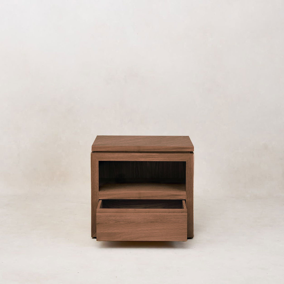 Sofita Wood Nightstand - Mocha-End Tables-House of Leon