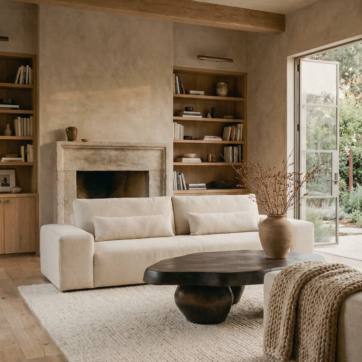 Ojai Sofa - Stone Beige Linen-Sofas-House of Leon
