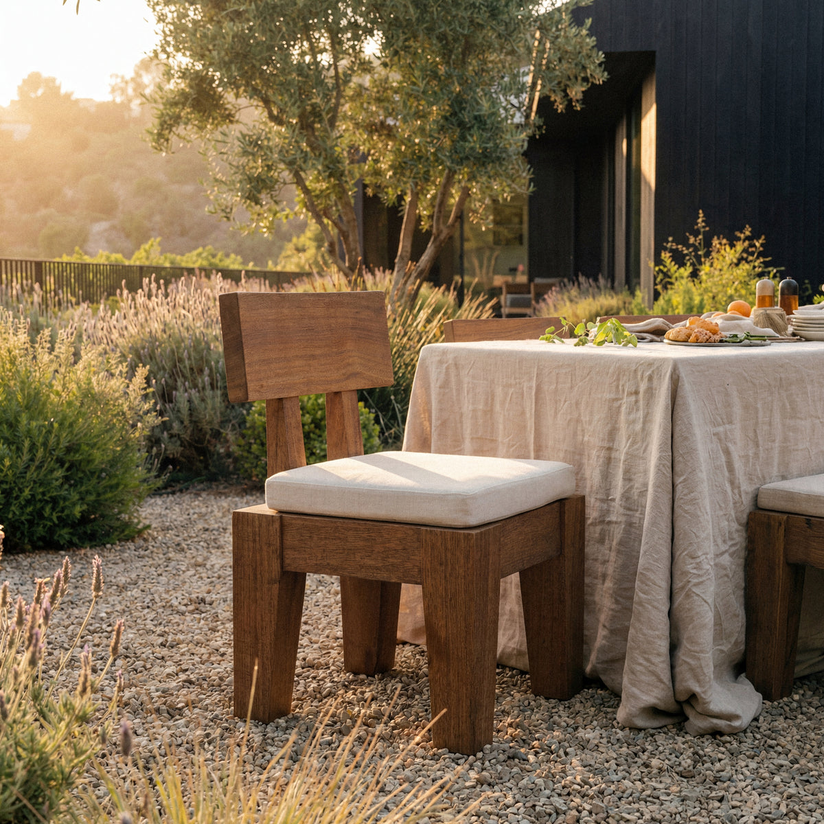 Oli Wood Chair - Armless-Dining Chairs-House of Leon