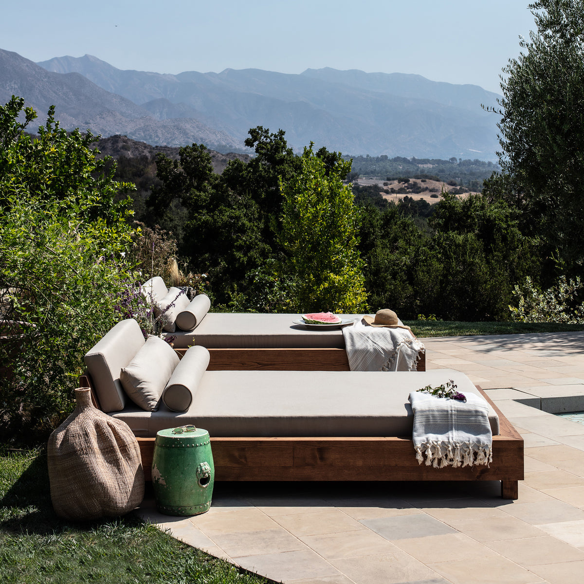 Ojai Outdoor Daybed - Single-Outdoor Beds-House of Leon