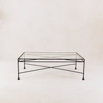 Provence Outdoor Glass Rectangular Coffee Table-Outdoor Tables-House of Leon