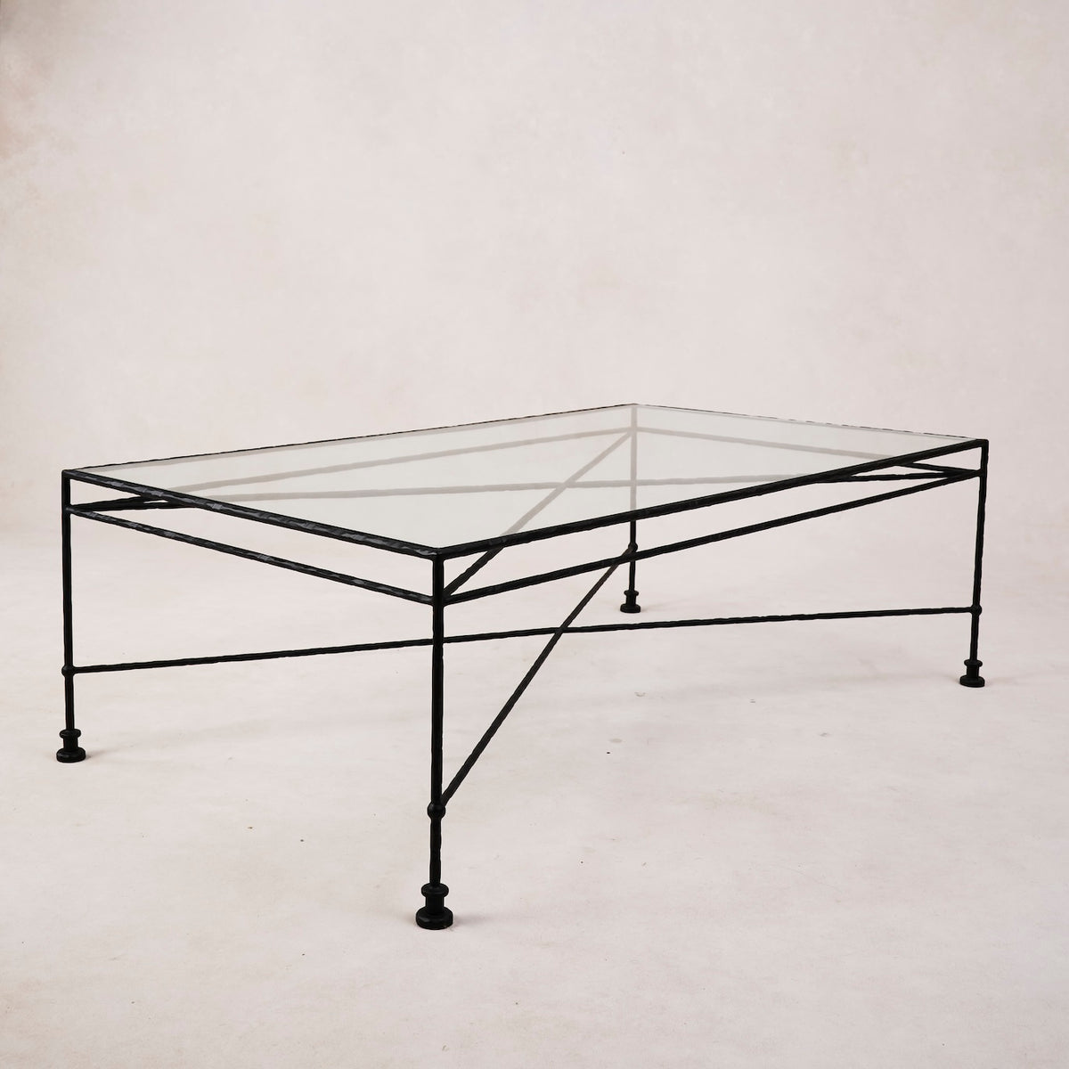 Provence Outdoor Glass Rectangular Coffee Table-Outdoor Tables-House of Leon