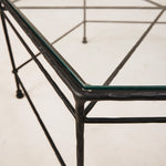 Provence Outdoor Glass Hexagonal Coffee Table-Outdoor Tables-House of Leon