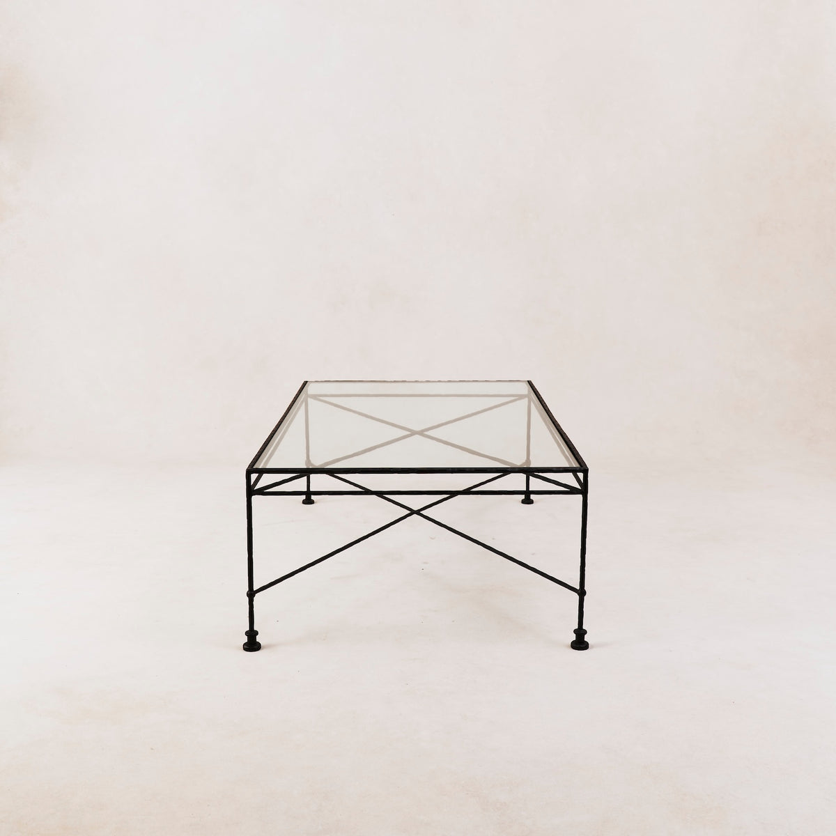 Provence Outdoor Glass Rectangular Coffee Table-Outdoor Tables-House of Leon