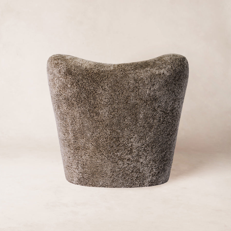 Papa Teddy Swivel Chair - Taupe Shearling-Arm Chairs, Recliners & Sleeper Chairs-House of Leon