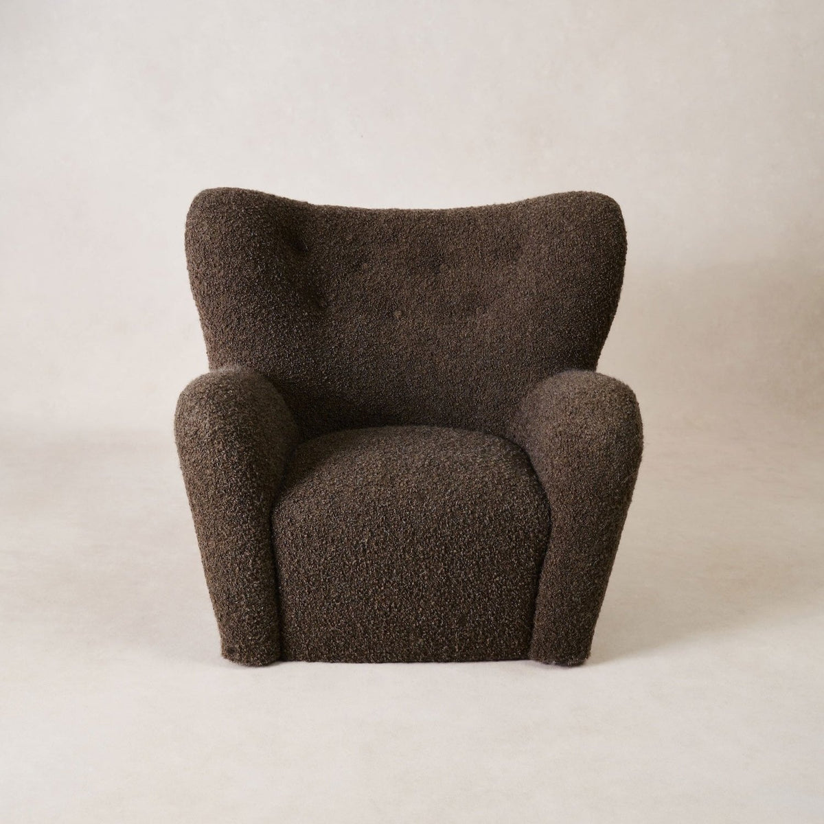 Papa Teddy Chair - Mocha Boucle-Arm Chairs, Recliners & Sleeper Chairs-House of Leon