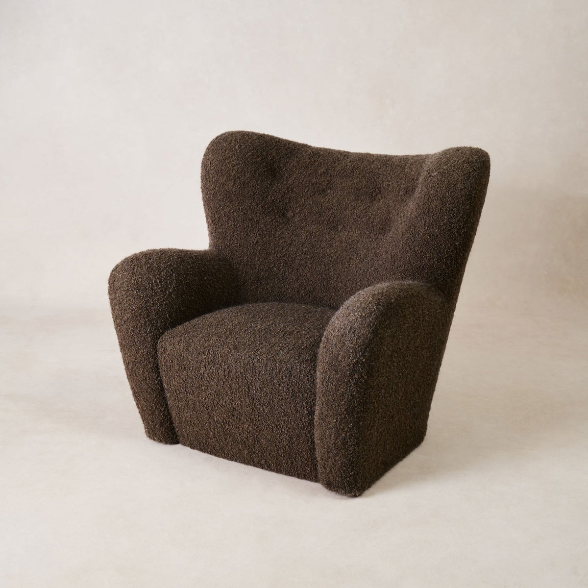 Papa Teddy Chair - Mocha Boucle-Arm Chairs, Recliners & Sleeper Chairs-House of Leon