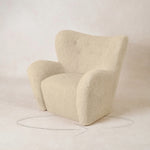 Papa Teddy Chair - White Boucle-Arm Chairs, Recliners & Sleeper Chairs-Swivel-House of Leon