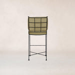 Provence Bar Stool - Olive Striped-Outdoor Counter Stool-House of Leon