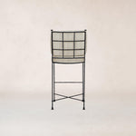 Provence Outdoor Bar Stool - Mist Striped-Outdoor Counter Stool-House of Leon
