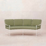 Provence Curved Sofa - White Frame-Heritage Leaf-House of Leon