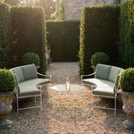 Provence Curved Sofa - White Frame-House of Leon