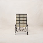 Provence Outdoor Chaise Lounge - Mist Striped-Outdoor Beds-House of Leon