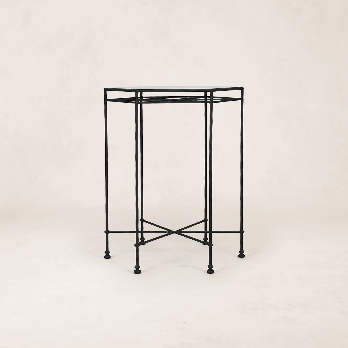 Provence Outdoor Glass Cocktail Table-Outdoor Side Table-House of Leon