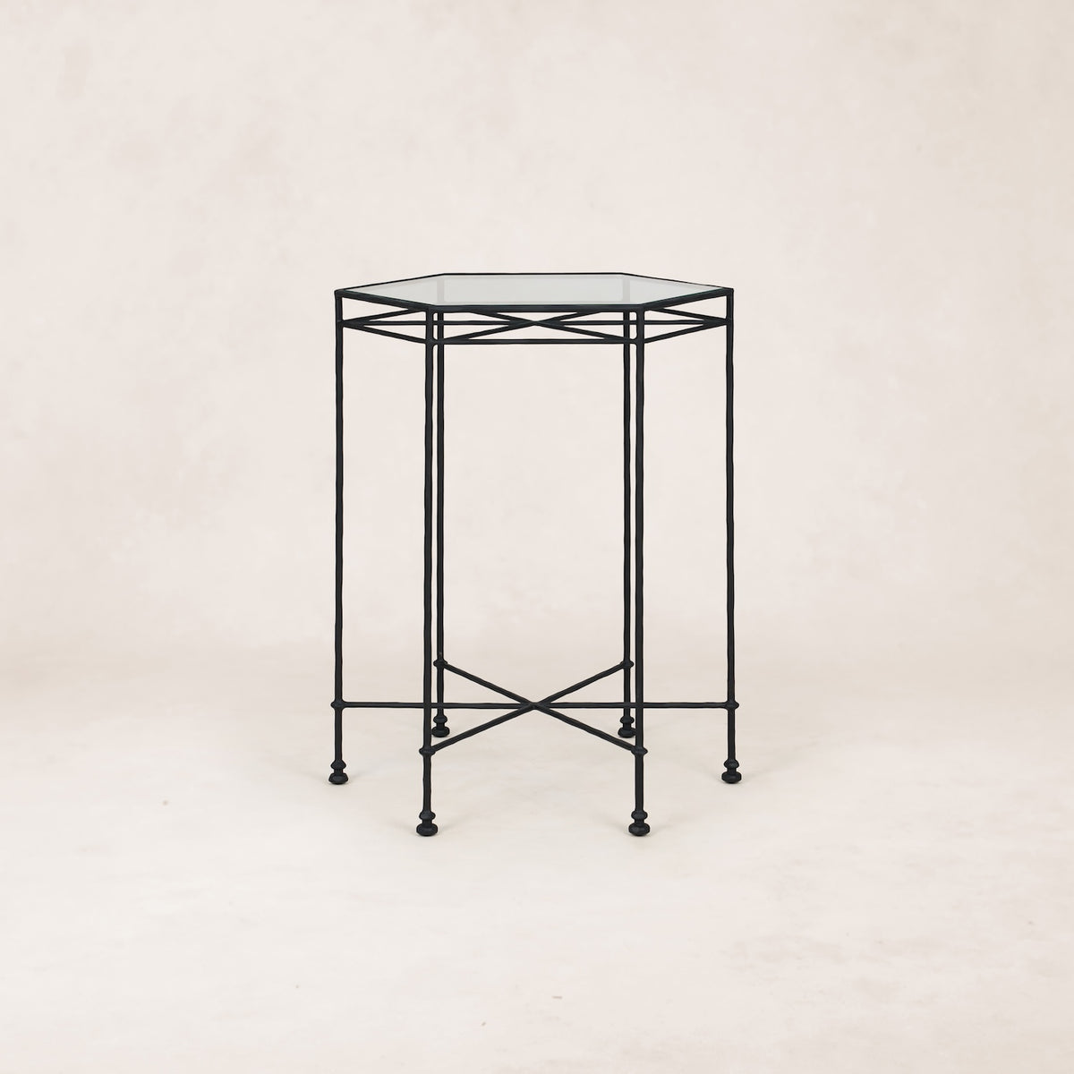 Provence Outdoor Glass Cocktail Table-Outdoor Side Table-House of Leon