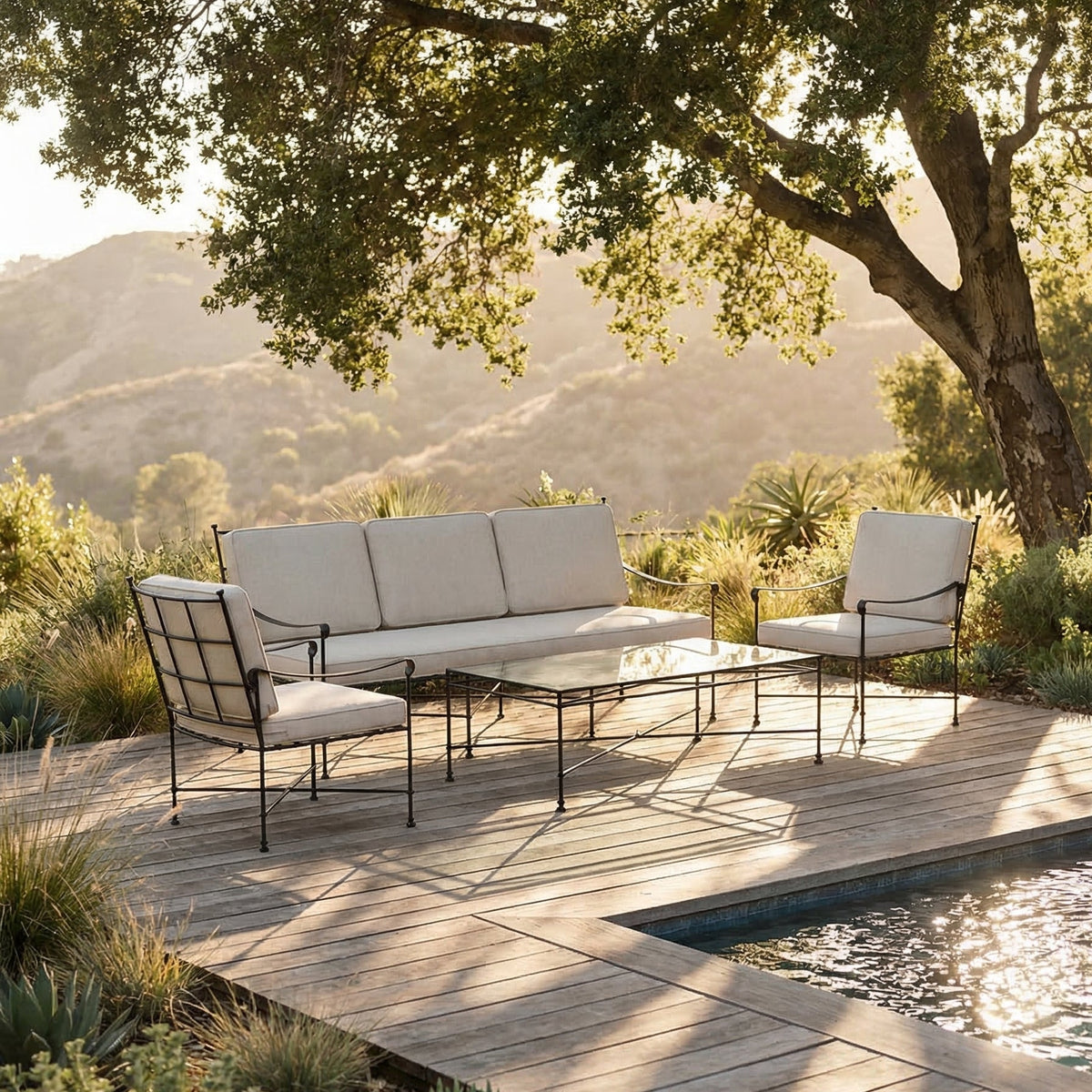 Provence Outdoor Lounge Dining Chair - Linen-Outdoor Dining Chair-House of Leon