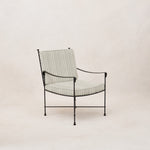 Provence Outdoor Lounge Dining Chair - Mist Striped-Outdoor Dining Chair-House of Leon