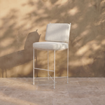Provence Outdoor Barstool - White Frame