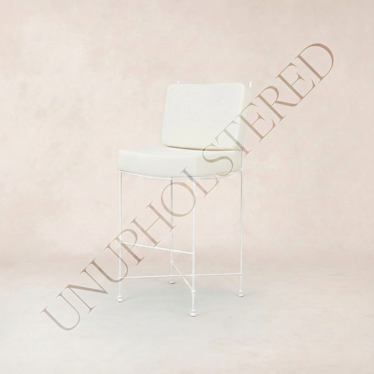 Provence Outdoor Barstool - White Frame-Unupholstered-House of Leon