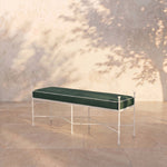 Provence Outdoor Bench 48" - White Frame