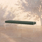 Provence Outdoor Bench 70" - White Frame-Outdoor Bench-Cast Ivy-House of Leon