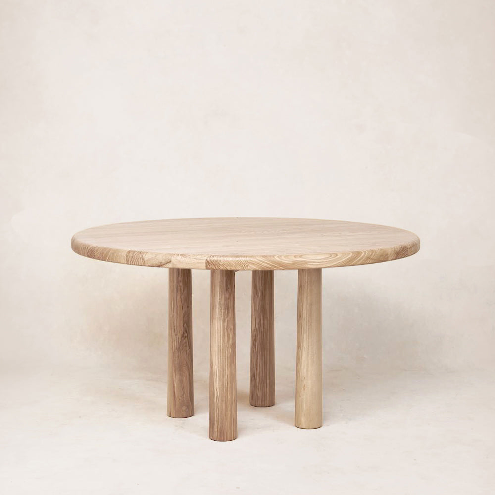 Round Topa Topa Dining Table - Natural-Kitchen & Dining Room Tables-House of Leon - 72"