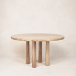 Round Topa Topa Dining Table - Natural-Kitchen & Dining Room Tables-House of Leon - 72"