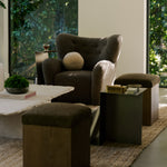 Saddle Oak Ottoman - Mocha-Ottomans-House of Leon