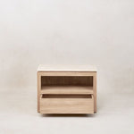 Sofita Marble Nightstand - White Oak-End Tables-House of Leon