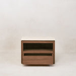Sofita Marble Nightstand - Mocha-End Tables-Wide-House of Leon