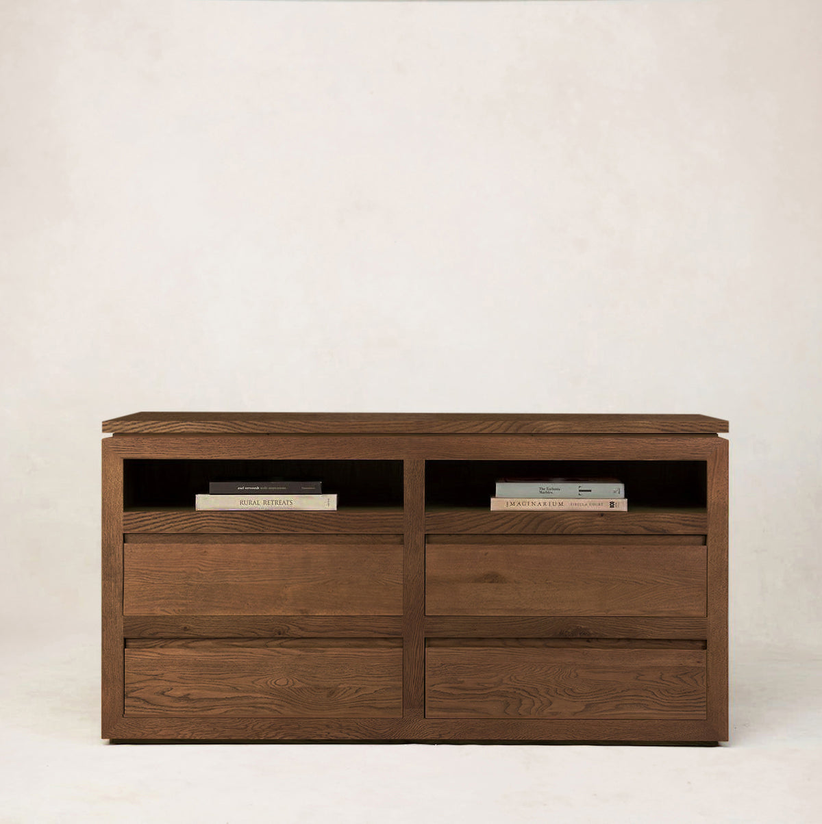 Sofita Wood Dresser - Mocha-Dresser-4 Drawer-House of Leon
