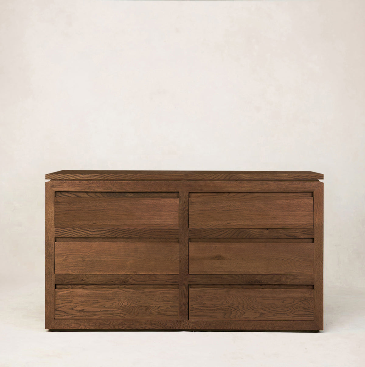 Sofita Wood Dresser - Mocha-Dresser-6 Drawer-House of Leon