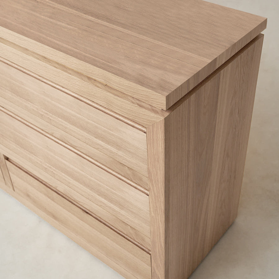 Sofita Wood Dresser - White Oak-Dresser-House of Leon