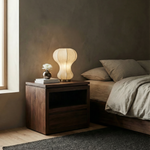 Sofita Wood Nightstand - Mocha-End Tables-House of Leon